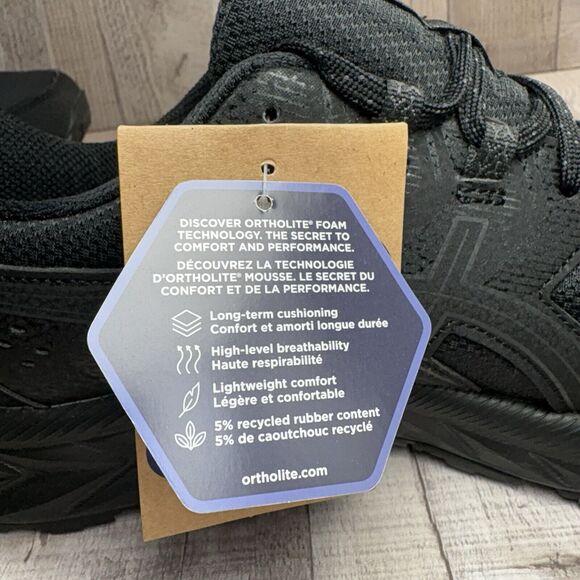 Asics GEL Venture 9 Men's Size 9 Extra Wide Trail Running Shoes Sneakers Black - Picture 11 of 13